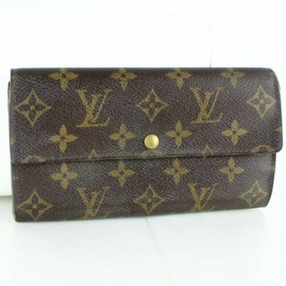 Louis Vuitton Long Wallet Monogram Monogram Canvas Authentic Used - Picture 2 of 13